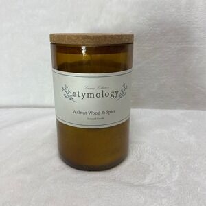 Etymology Scented Candle Walnut Wood Spice‎ Mosaic Bath & Spa New York